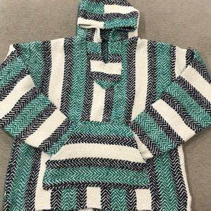Hipster woven hoodie